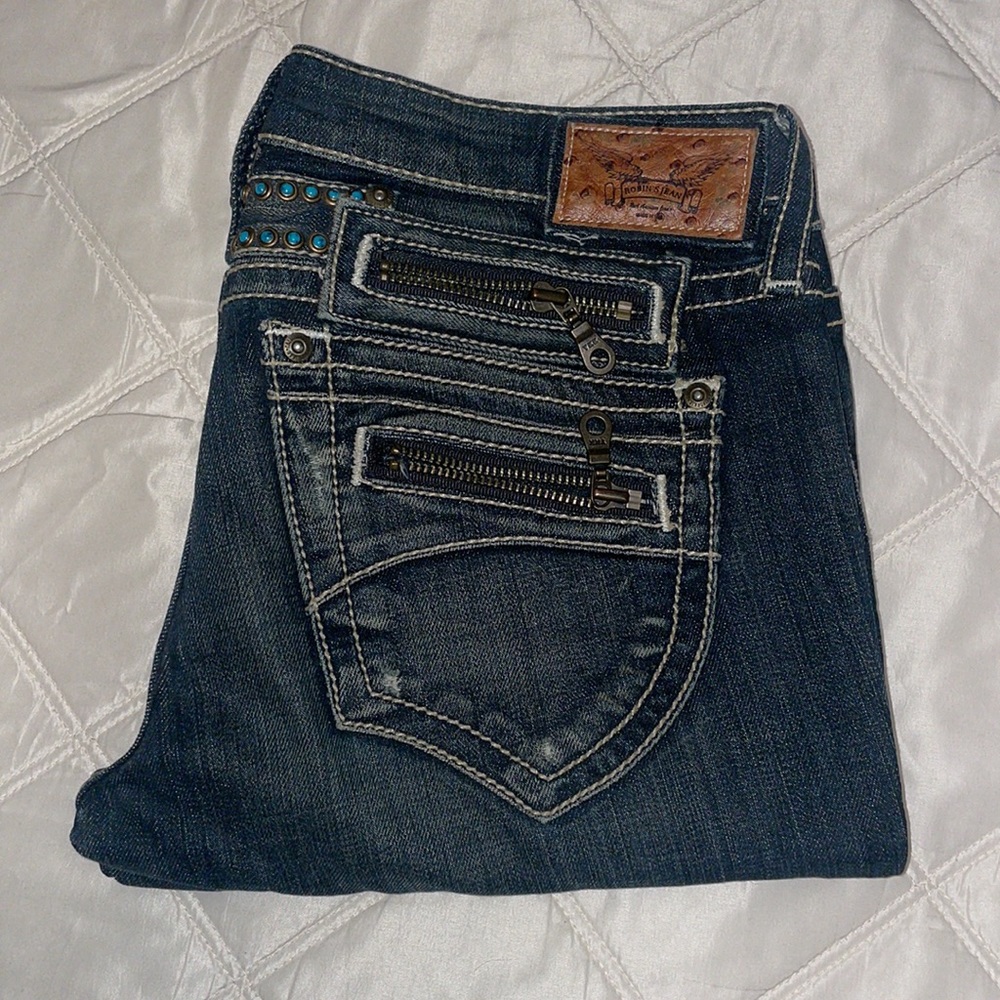 Limited Edition Robins Jean. Size 28. With turquoise studs. Rock n roll vibe